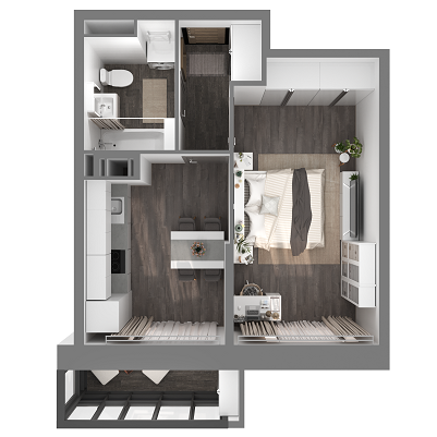 1-комнатные